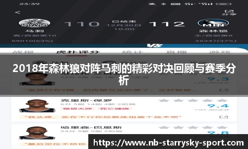 2018年森林狼对阵马刺的精彩对决回顾与赛季分析